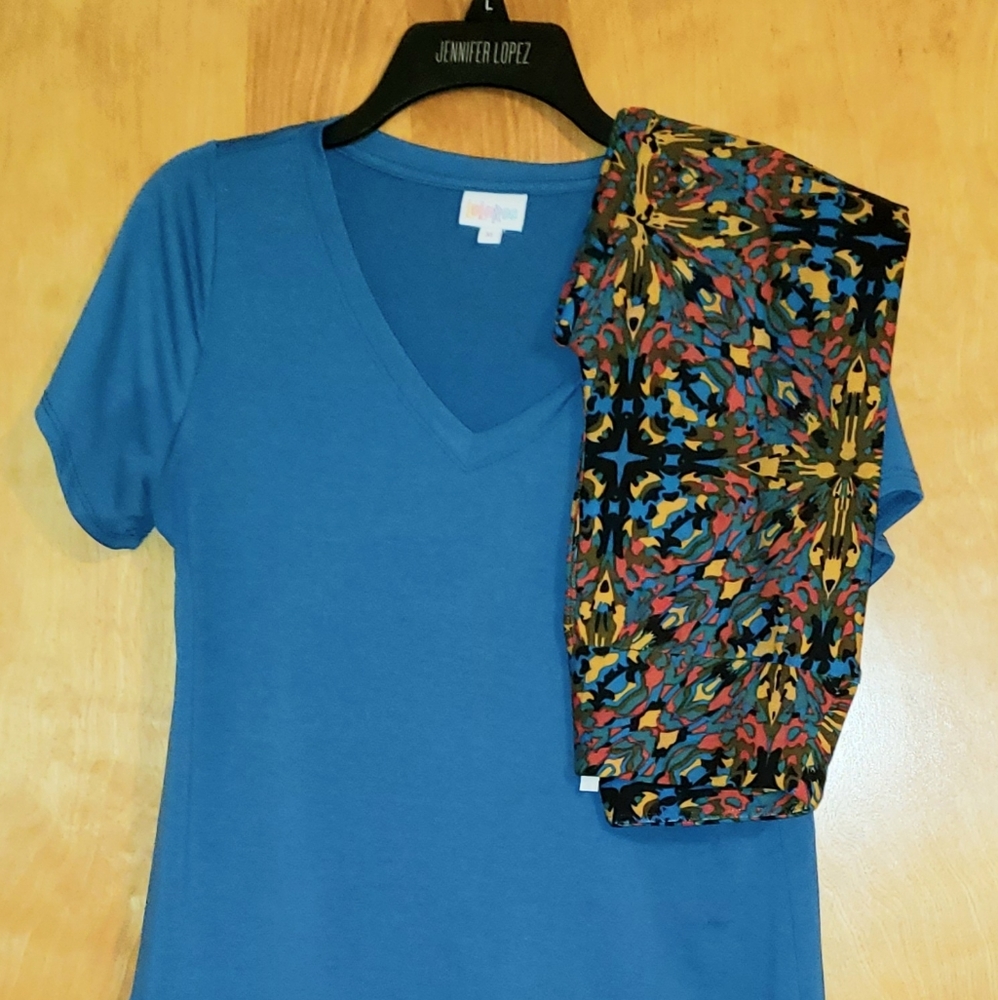 Lularoe Christy with Matching OS leggings